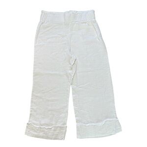 KAKTUS 100% Cotton Wide Leg Capri Pants